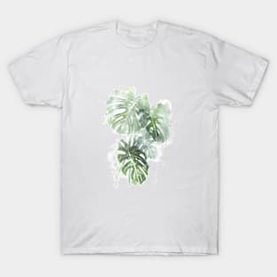 Monstera Plant - Abstract Tropical Art T-Shirt